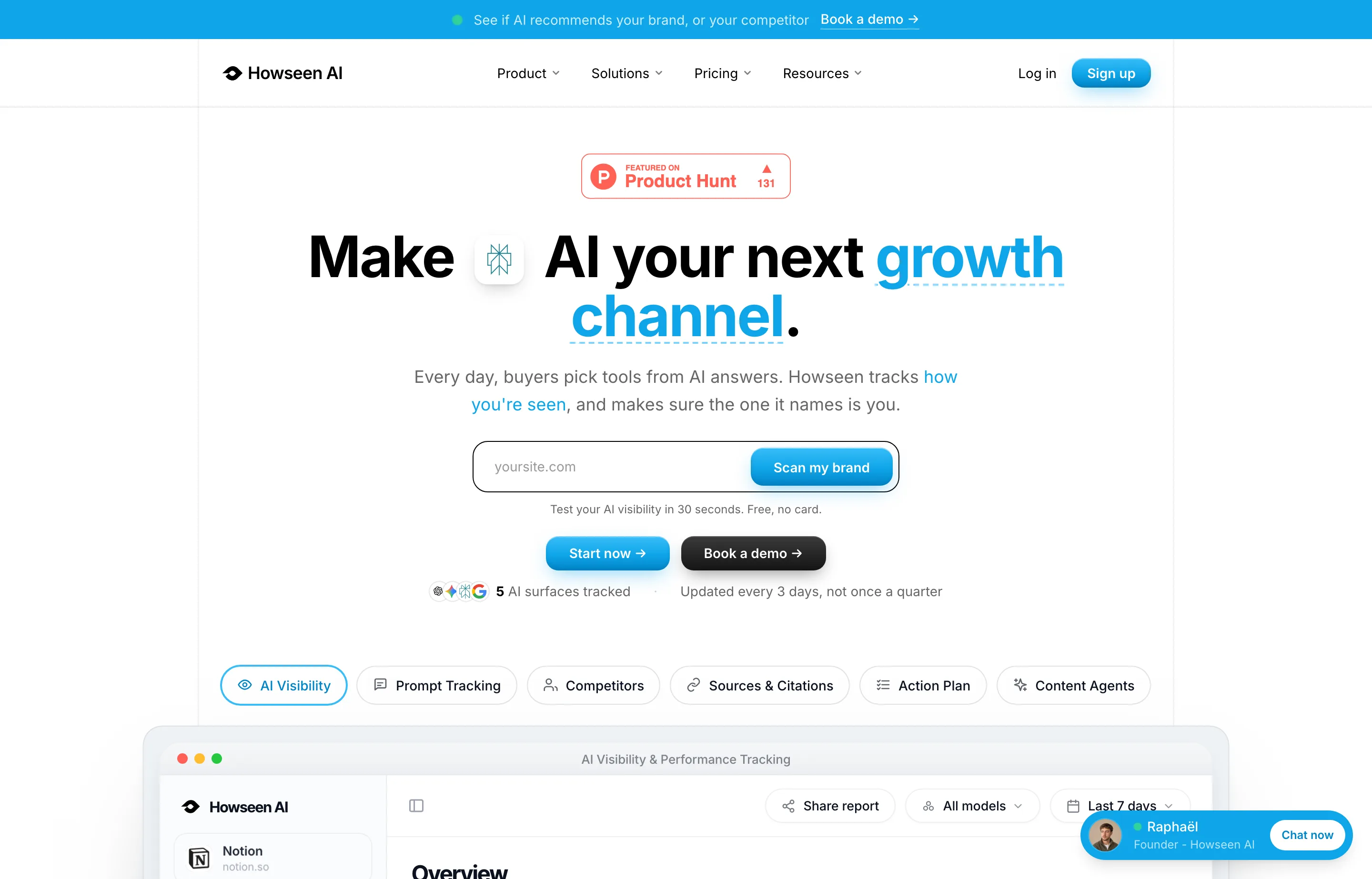 Howseen AI brand visibility website