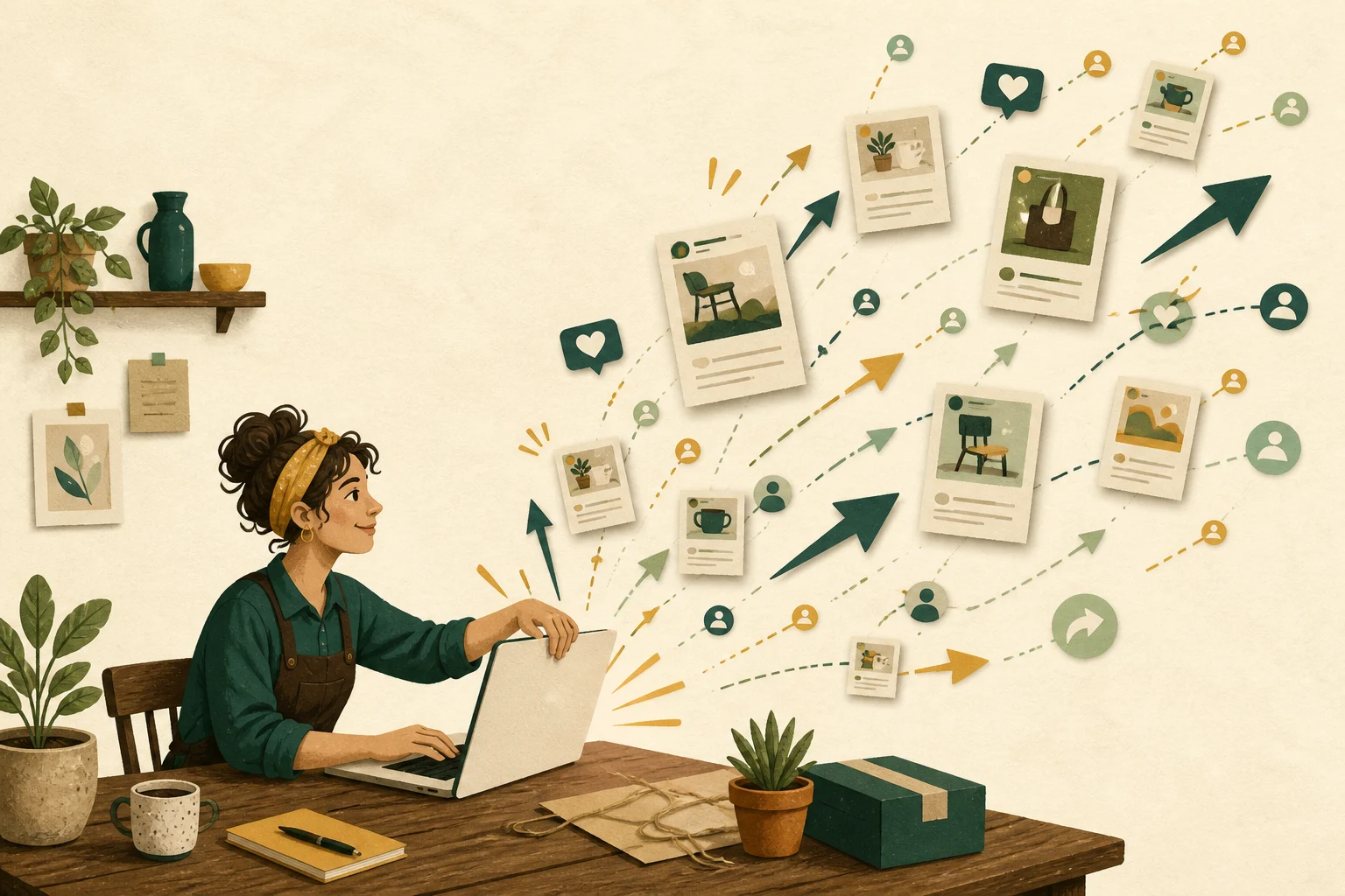 An owner-operated business turns simple launches into a growing network of shareable posts and referrals.